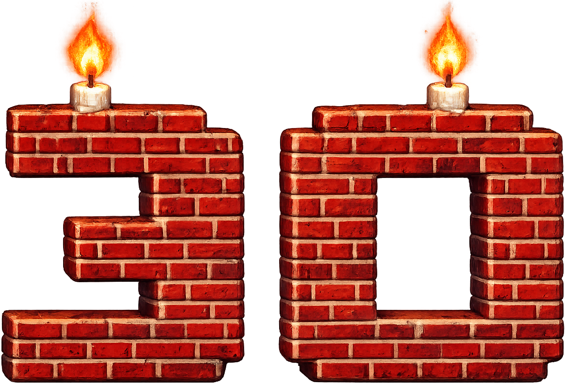 Юбилейные кирпичи 30